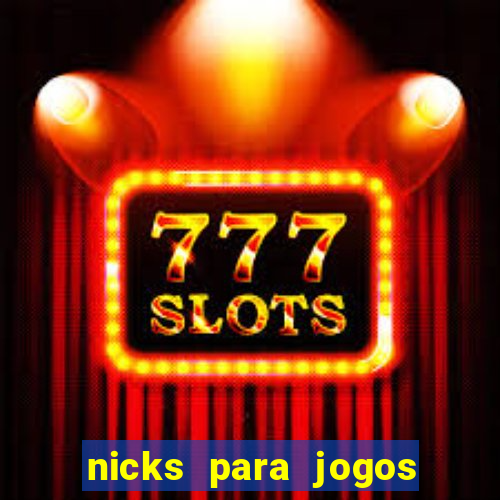 nicks para jogos de tiro